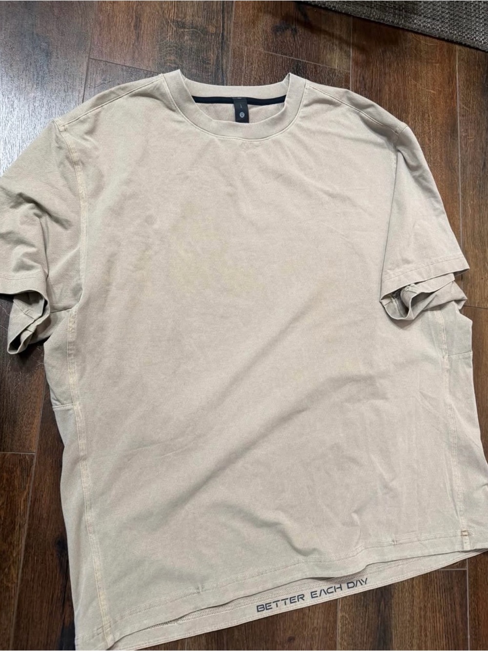 Better Each Day Men's Crew Neck Tee — Sand